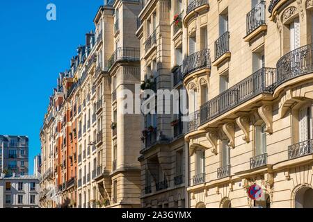 Francia, Parigi, edifici Haussmann nel 6 ° arrondissement Foto Stock