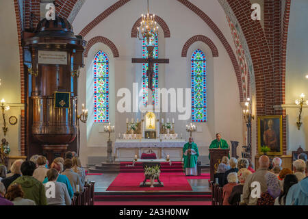 Il St. James Cathedral interno nella Riga, Lettonia. Foto Stock