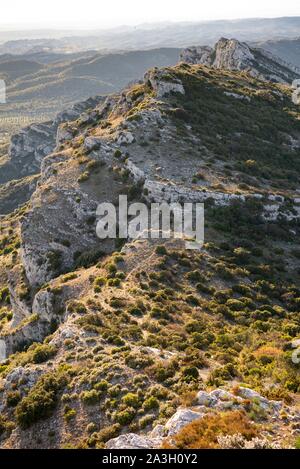 Francia, Bouche du Rhone, Aureille, montagne Alpilles, Opies valley Foto Stock