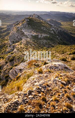 Francia, Bouche du Rhone, Aureille, montagne Alpilles, Opies valley Foto Stock