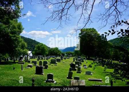 Cimitero di harpers Ferry, West Virginia, USA Foto Stock