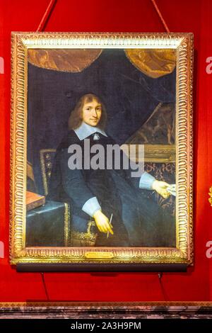 Francia, Seine et Marne, Maincy, il castello di Vaux le Vicomte, ritratto di Nicolas Fouquet Foto Stock