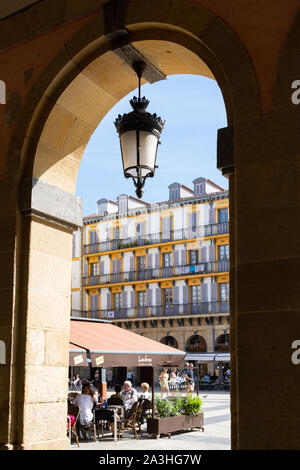 La Piazza della Costituzione, Plaza de la Constitucion, San Sebastian, Paesi Baschi, Spagna, Europa Foto Stock