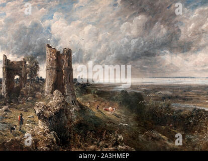 Hadleigh Castle - La foce del Tamigi la mattina dopo una notte di tempesta da John Constable (1776-1837), olio su tela, c.1826 Foto Stock