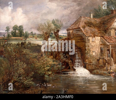 Parham Mill, Gillingham da John Constable (1776-1837), olio su tela, c.1826 Foto Stock