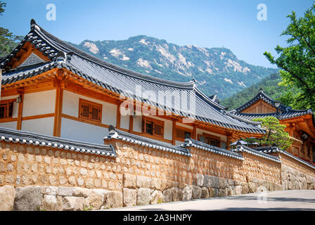 Il coreano tradizionale villaggio Foto Stock