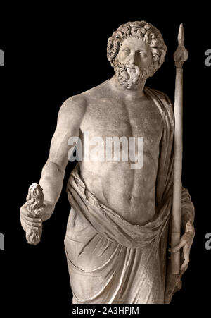 Zeus, il dio del cielo - il dio del cielo, master dell'Olimpo. Italia ispirato da una statua greca. 2 ° secolo AC. Collezione Borghese.greco, Grecia, Romano, Italia. Foto Stock