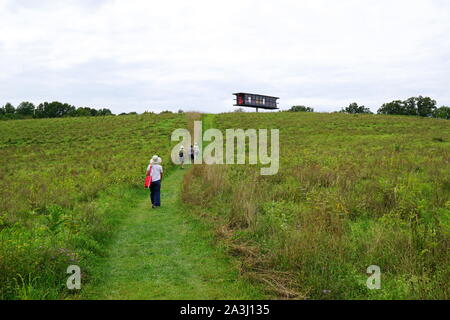 Arte Omi, un museo a cielo aperto la visualizzazione di opere d'arte e le sculture che si trovano nella contea Columbia a Gand, Upstate New York. Foto Stock