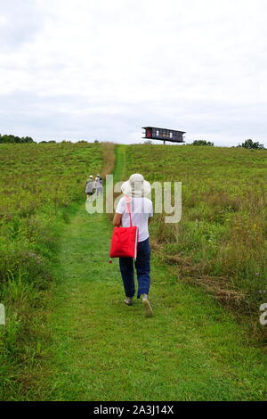 Arte Omi, un museo a cielo aperto la visualizzazione di opere d'arte e le sculture che si trovano nella contea Columbia a Gand, Upstate New York. Foto Stock