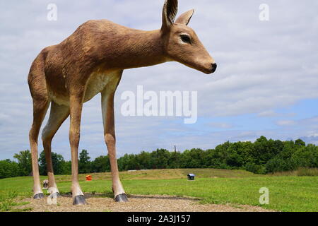 Arte Omi, un museo a cielo aperto la visualizzazione di opere d'arte e le sculture che si trovano nella contea Columbia a Gand, Upstate New York. Foto Stock