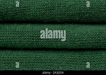 Colori moda autunno-inverno 2019-2020 felpa lavorata a maglia. caldo accogliente casa e colori fashion concept. Eden. Verde foresta. Foto Stock