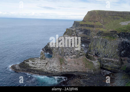 RSPB Rathlin West Light Centro di uccello sull isola di Rathlin, County Antrim, Irlanda del Nord Foto Stock