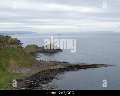 Giants Causeway, Bushmills, Co. Antrim, Irlanda del Nord Foto Stock