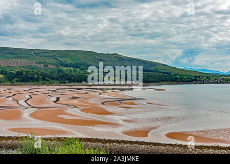 Villaggio in Applecross e bay, Scozia, Regno Unito Foto Stock