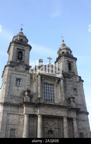 Santiago de Compostela, Spagna - Convento de San Francisco de Santiago al crepuscolo Foto Stock