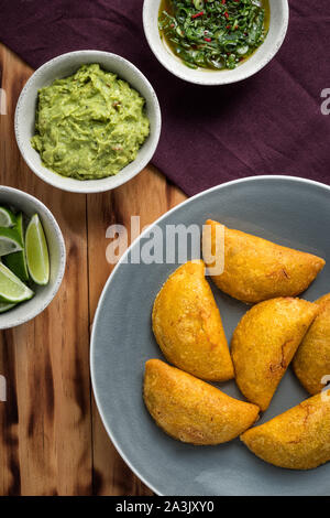 Riempito di carne fatturati (noto come le empanadas) Foto Stock