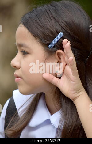 Una studentessa Audizione Foto Stock