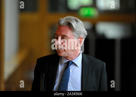 Edinburgh, 3 ottobre 2019. Foto: Richard Leonard MSP - Leader scozzese della parte del lavoro vedere al parlamento scozzese durante la sessione settimanale di Primi Ministri questioni. Colin Fisher/Alamy Live News Foto Stock