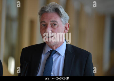 Edinburgh, 3 ottobre 2019. Foto: Richard Leonard MSP - Leader scozzese della parte del lavoro vedere al parlamento scozzese durante la sessione settimanale di Primi Ministri questioni. Colin Fisher/Alamy Live News Foto Stock