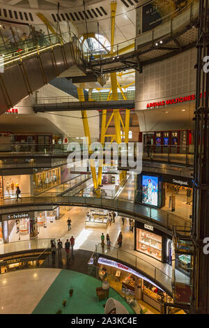 Barcellona; Las Arenas, Einkaufszentrum Innenansicht, Foto Stock