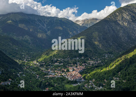 Saint-Martin-Vésubie, dipartimento delle Alpi Marittime, Provence-Alpes-Côte d'Azur, in Francia Foto Stock