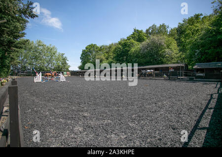 Prigioniero di inglese e la livrea del cavallo maneggio Foto Stock