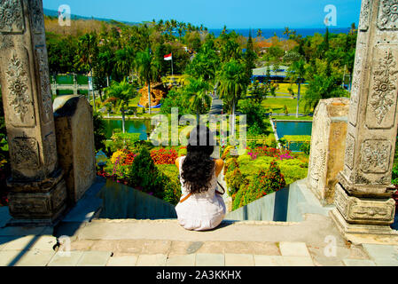 Giardino di Soekasada Ujung - Bali - Indonesia Foto Stock