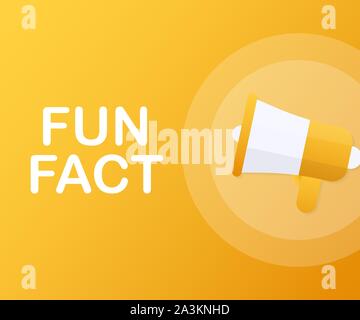 Megafono, concetto aziendale con testo fatto di divertimento. stock illustrazione Illustrazione Vettoriale