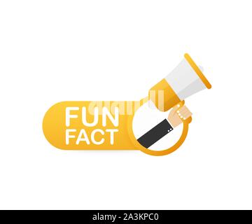 Megafono, concetto aziendale con testo fatto di divertimento. Vettore illustrazione stock Illustrazione Vettoriale