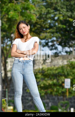 Testardo donna femmina Foto Stock