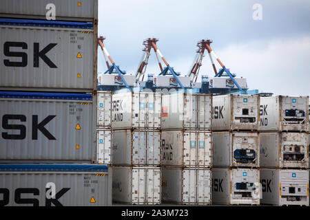 Bremerhaven Seaport, la libera città anseatica di Brema, Germania, Europa Foto Stock