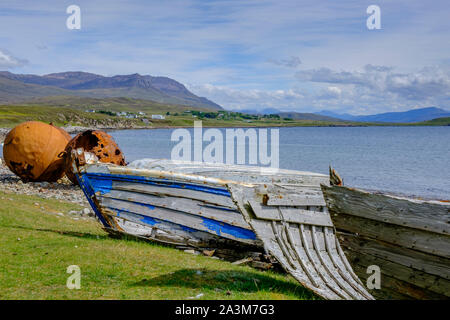 Polbain Achiltibuie Badentarbat Bay Ross-shire Highlands della Scozia Foto Stock