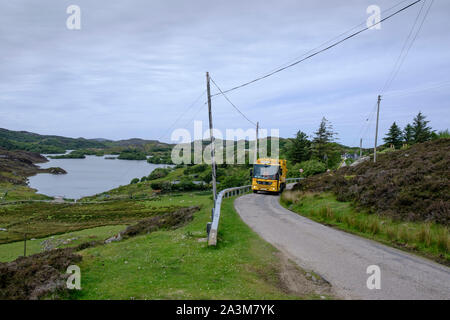 Loch Drumbeg Drumbeg Assynt Sutherland Scozia Scotland Foto Stock