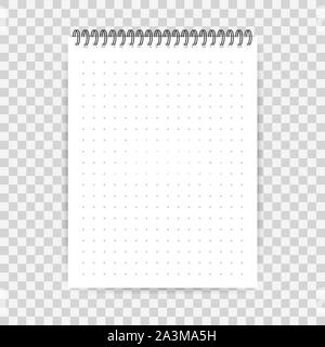 Notebook mockup, con posto per la vostra immagine, testo o corporate identity dettagli. Blank mock up con ombra su. Illustrazione Vettoriale. Illustrazione Vettoriale