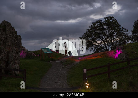 Una scena che assomiglia a uno straniero di sbarco Foto Stock