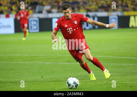 DORTMUND, Germania - Agosto 03, 2019: Robert Lewandowski (Bayern Munchen) nella foto durante la finale di 2019/20 supercoppa tedesca. Foto Stock