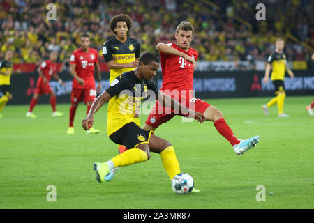 DORTMUND, Germania - Agosto 03, 2019: Thomas Muller (Bayern Munchen) nella foto durante la finale di 2019/20 supercoppa tedesca. Foto Stock