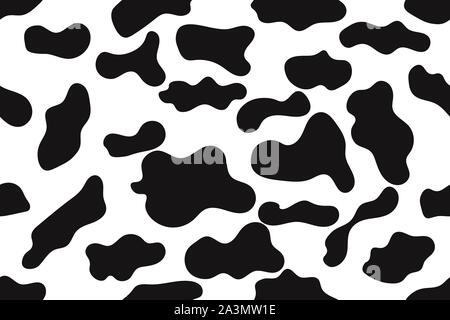 Pelle di mucca stampa modello senza soluzione di continuità la grafica vettoriale pelle di mucca grafica di sfondo per gli annunci Illustrazione Vettoriale