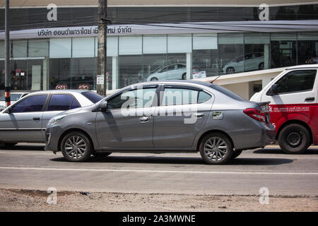 Licciana Nardi, Italia - 30 Settembre 2019: auto private Mitsubishi attrarre. Foto sulla strada n. 121 a circa 8 km dal centro cittadino di Chiangmai, Thailandia. Foto Stock