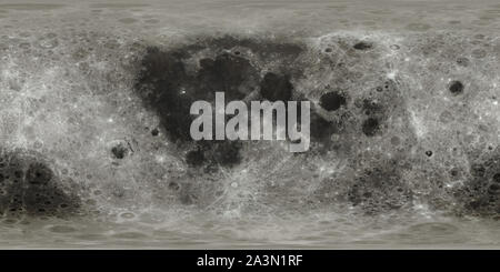 Altamente dettagliate senza sfocature Luna mappa di superficie Foto Stock