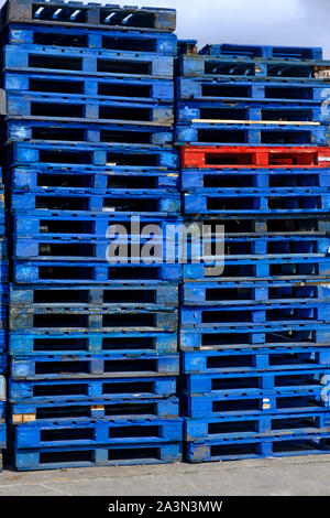 pallet di legno Foto Stock