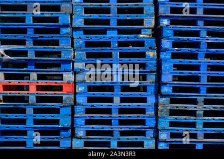 pallet di legno Foto Stock