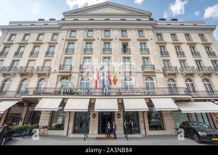 Four Seasons Hotel des Bergues Ginevra Foto Stock