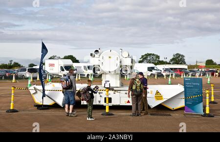 QinetiQ HTP (ibrido piattaforma di tracking) al 2019 Royal International Air Tattoo Foto Stock