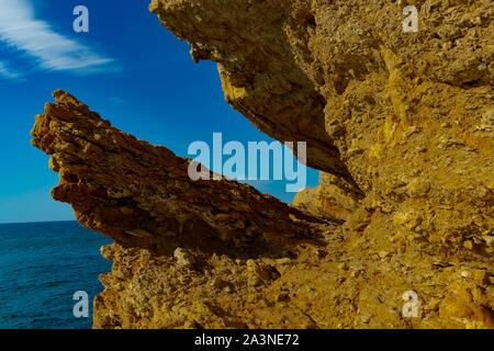 Scogliere a Benidorm Foto Stock