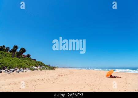 La spiaggia al deserto, Garden Route, Western Cape, Sud Africa Foto Stock