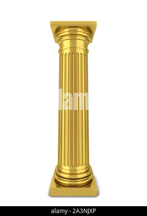 Colonna classica. 3d illustrazione isolati su sfondo bianco Foto Stock