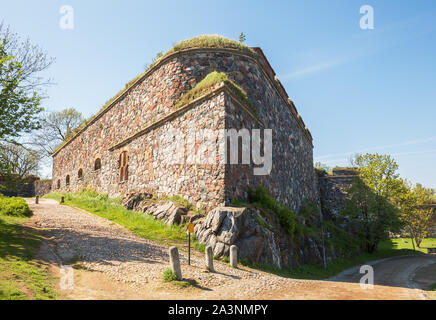 Hyve Bastion, Fortezza di Suomenlinna (o Sveaborg), Helsinki, Finlandia Foto Stock