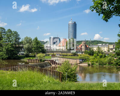 Skyline da Jena in Germania Est Foto Stock