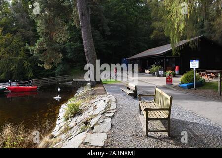 La Pitlochry stazione nautica e stazione di avventura in Perthshire Scozia, Regno Unito, Europa Foto Stock